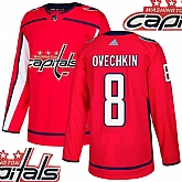 Capitals #8 Ovechkin Red With Special Glittery Logo Adidas Jersey,baseball caps,new era cap wholesale,wholesale hats